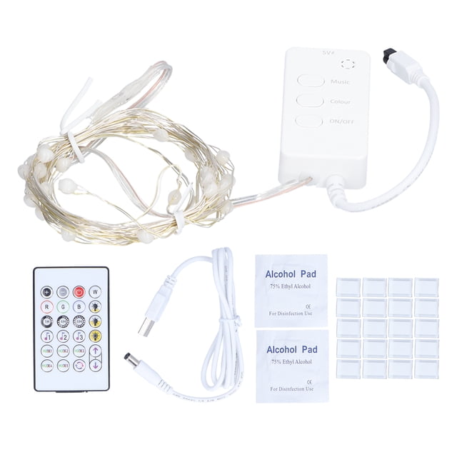 Luces de alambre de cobre Bluetooth con luz de cadena de 3 M 30LED con control remoto para decoración de bodas y fiestas