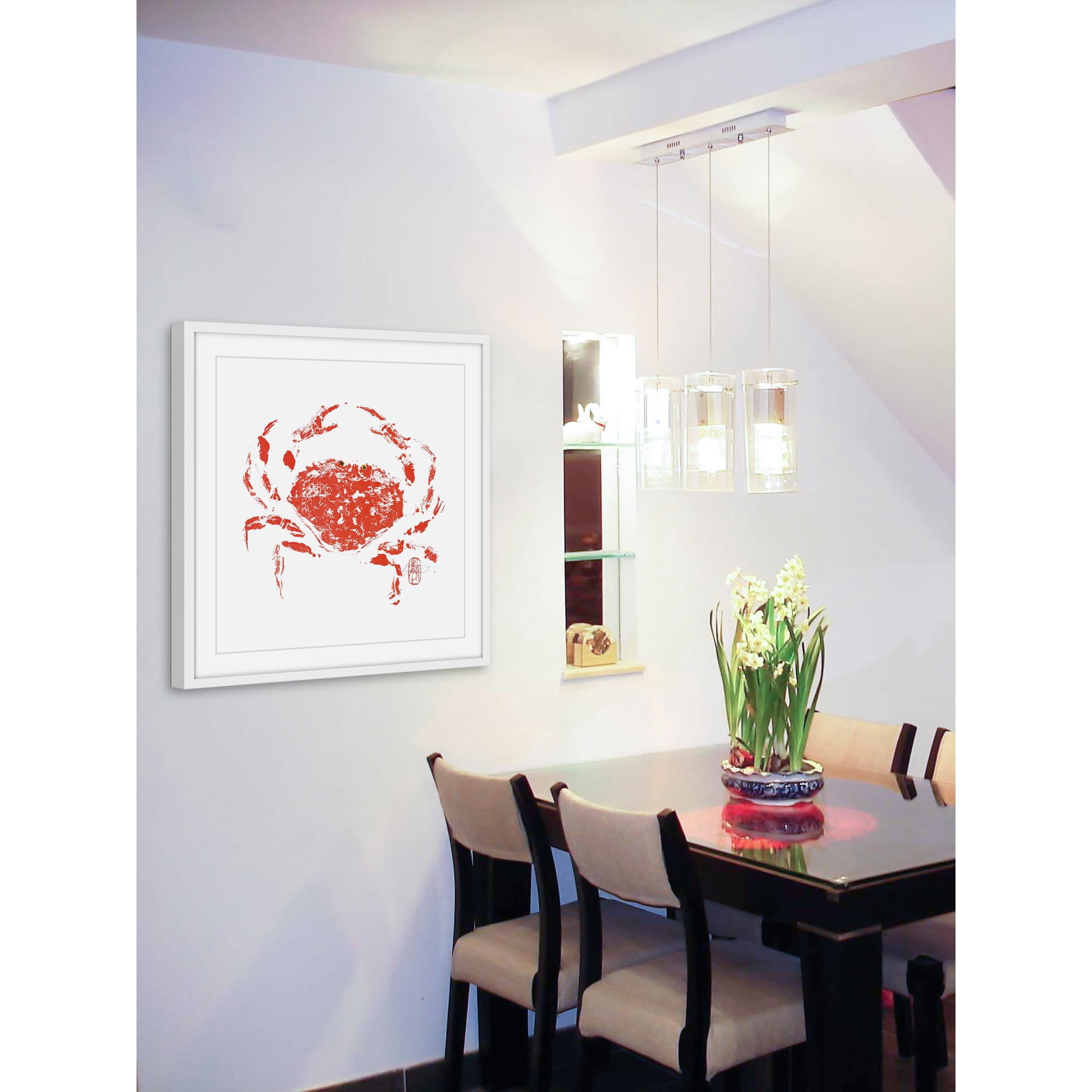 "Lucky Crab" Framed Painting Print