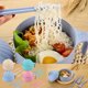thumbnail image 1 of Fiudx Juego de Tazones para Fideos Instantáneos, Tapa Multifunción y Soporte para Palillos, Tazón Más Profundo para Un Mejor Almacenamiento de Alimentos, Conveniente para Dormitorios y Oficinas, Incl, 1 of 2