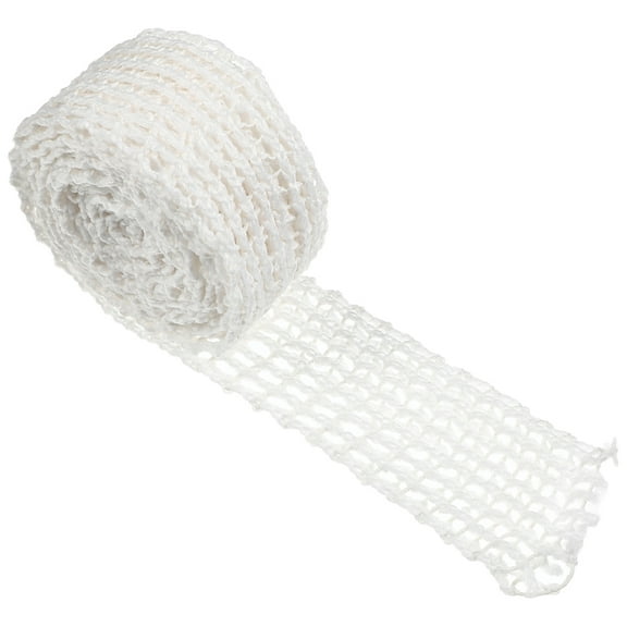 NICEXMAS Home Use Elastic Meat Wrapping Net White Wool Yarn with Ventilated Mesh Design