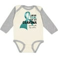 thumbnail image 3 of Inktastic I Wear Teal for My Grandma Boys or Girls Long Sleeve Baby Bodysuit, 3 of 5