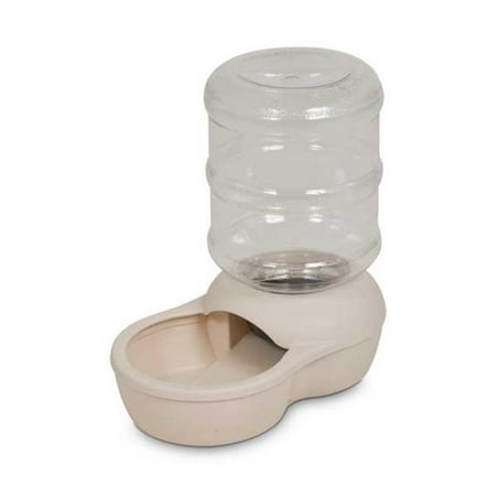 - Petmate PTM24295 Le Bistro Waterer Small 0.5 Gallons Bleached Linen 5.7 in. x 9.5 in. x 9.7 in.
