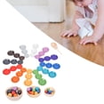 thumbnail image 4 of Juguetes sensoriales preescolares Montessori de madera con bolas de arcoíris Zulema Bolas en Copas, 4 of 8