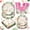 Pink, variant on 168PCS Wild One Birthday Party Supplies, Safari Jungle Tableware Set with Plates, Cups, Napkins & Cutlery, Animal Theme, Serves 24, Green