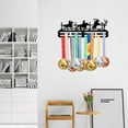 thumbnail image 5 of 1Pc Running Medal Holder Sport Display Equestrianism Horsemanship Cowboy Running Hanger Medal Trophy Display Rack Rope Running Awards Metal Lanyard Sturdy Over 40 Medals, 5 of 9