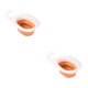 thumbnail image 2 of Advancent Colador de cocina, cesta de drenaje para fregadero, estante de secado para limpieza de verduras, almacenamiento de filtro sobrante Naranja Blanco 2piezas Advancent CBP457343, 2 of 6