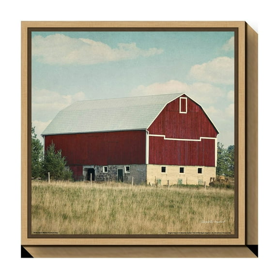 Amanti Art Canvas Art Framed Blissful Country VI Crop (Barn)