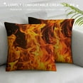 thumbnail image 3 of PRATYUS  Pillow Covers Simple and Cool Flame Throw Pillow Covers Cases for Couch Sofa Bed Home Decor White, 3 of 5