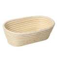 thumbnail image 2 of Tnobhg Handmade Braided Bread Proofing Basket Oval Rattan Banneton Basket Food Grade Loaf Shape Bread Basket, 2 of 8