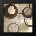 thumbnail image 2 of Venter, Tandi 20x20 Black Modern Framed Museum Art Print Titled - Hoops n Loops II, 2 of 5