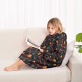 thumbnail image 3 of Basketball and Hoop Black Pattern Flannel Blanket Hoodies for Teens ,Teens Oversize Sherpa Wearable Hooded Blanket Sweatshirt with Super Pockets, 3 of 6