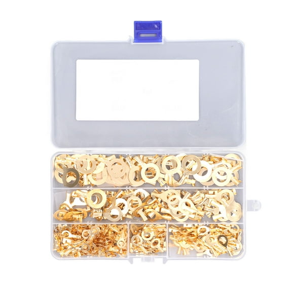 Ring Connector,300Pcs Ring Terminal Brass Ring Terminal Lug Ring Terminal Highly Recommended