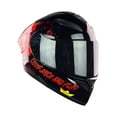 thumbnail image 2 of Casco Abatible De Moto Kov Stark It Rojo Negro Dot, 2 of 5