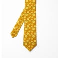 thumbnail image 2 of Necktie, Vitamin Orange Fruit Pattern, 3.7", Marigold and Green, by Ambesonne, 2 of 4