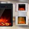 thumbnail image 6 of Topbuy 18" Recessed Electric Fireplace Freestanding Heater w/Dual Control 750W/1500W Mode Realistic Flame, 6 of 7