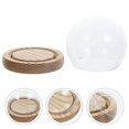 thumbnail image 2 of 1pc Micro Landscape Glowing Glass Dome Creative Eternal Flower Glass Cover, 2 of 4