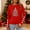 001 Red, variant on Hvot&aat Christmas Shirts for Women Merry Christmas Printed Pullover T-Shirt Crewneck Long Sleeve Vacation Tunics Tops