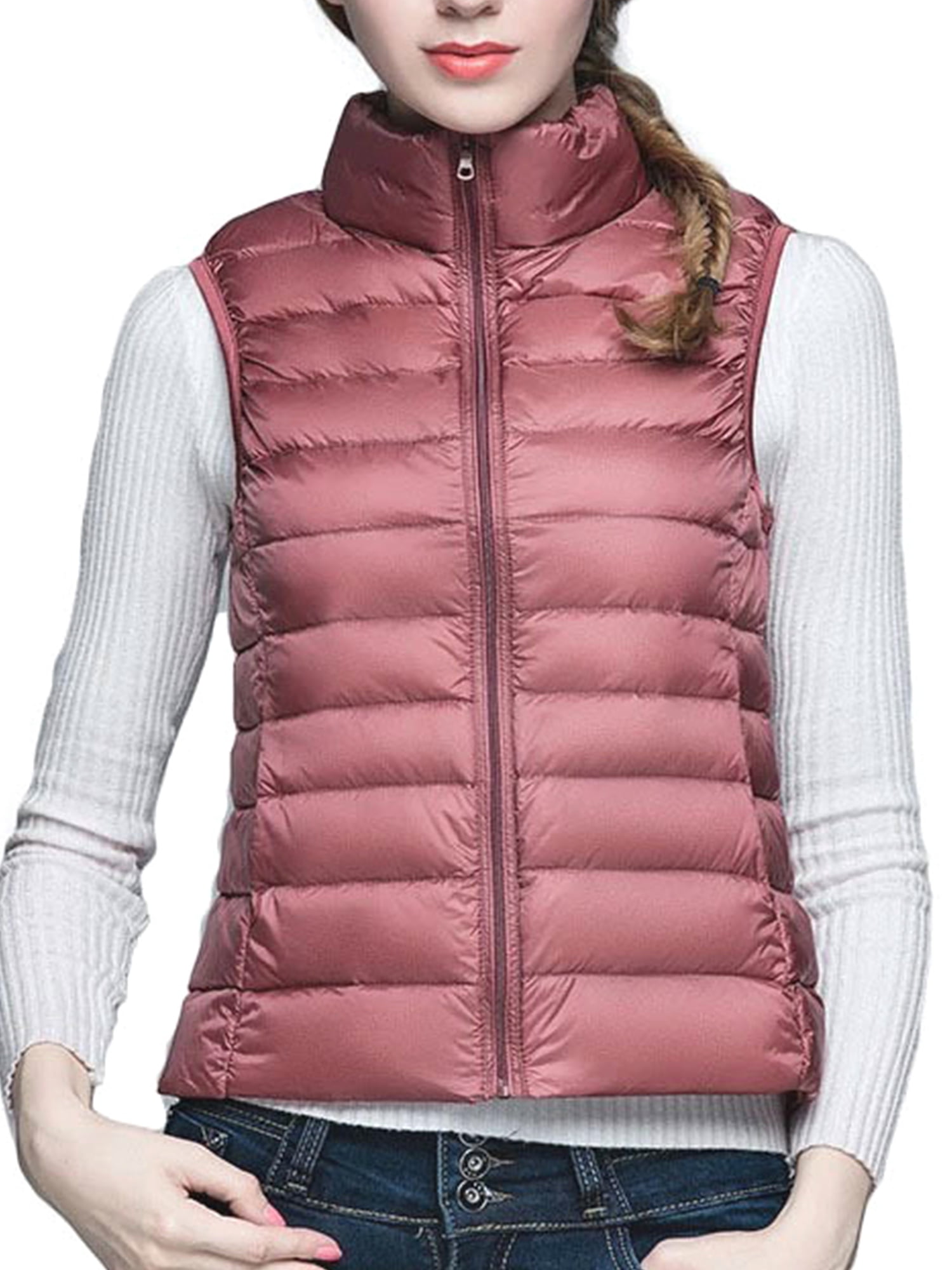 New Ladies Quilted Body Warmer Gilet Women/'s Jacket Plus Size