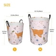 thumbnail image 5 of LNWH Laundry Basket, Cute Fox Flowers Pattern Foldable Laundry Hamper With Handles Waterproof, Small Size, 5 of 8