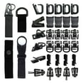 thumbnail image 2 of Clips de equipo táctico de 34 piezas, accesorios , correa de cuerda elástica, equipo de campamento, clips D de rotación 360 para DYNWAVEMX Adjunto Molle, 2 of 7