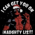 thumbnail image 2 of Mens Marvel: Deadpool I Can Get You On The Naughty List T Shirt, 2 of 5