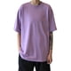 thumbnail image 2 of Camiseta de mujer de manga corta, cuello redondo, color sólido, camiseta informal, morado, XXL Inevent AP001185-16B, 2 of 7