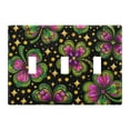 thumbnail image 2 of Dailycode Light Switch Plate Covers 2 Gang Wall Plate Plastics Outlet Covers for Kitchen Home Office Decor Four Leaf Clover Star, 2 of 8