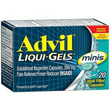 Advil Liqui-Gels Minis Pain Reliever 20 ea (Pack of 6)
