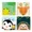 0F2, variant on 4 PCS Painting by Numbers for Kids Birthday Gift DIY Acrylic Oil Painting Kits for Home Wall Decor (8x8inch)