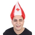 thumbnail image 4 of HPO Teen's Flag Troll Wig Collection | Canada Flag Wig | Premium Breathable Capless Cap, 4 of 9