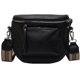 thumbnail image 1 of Bolso de cintura para mujer elegante, bolso de hombro para mujer, bolso de cuero con cremallera y correa de hombro extraíble, 1 of 6