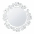 thumbnail image 4 of 30.5"Eden Gingko Leaf Round Wall Mirror, Iron Metal Plate Frame Antique Finish Mirror, 4 of 7