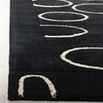 thumbnail image 6 of SAFAVIEH Soho Chason Geometric Wool Area Rug, Black/Ivory, 3'6" x 5'6", 6 of 8