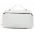 thumbnail image 1 of Bolsa de cosméticos con diseño de tablero de ajedrez, bolsa de almacenamiento impermeable de gran capacidad, hecha de cuero PU, 1 of 5