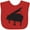 Red, variant on Inktastic Piano Silhouette Boys or Girls Baby Bib