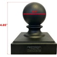 thumbnail image 2 of 3.5" x 3.5" Heavy Duty Aluminum Ball Post Cap for True/Actual 3.5" x 3.5" Wood Posts - Black (Works ONLY with Actual 3.5" x 3.5" Posts. Will NOT Work with Actual 4" x 4" Posts), 2 of 5
