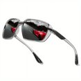 thumbnail image 5 of 1pc Square Riding Sports Style Men's Polarized Sunglasses, Driver Driving Fishing Sunglasses, 5 of 5