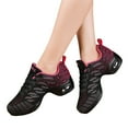 thumbnail image 4 of Wovix Women's Jazz Shoes Lace-up Sneakers Breathable Air Cushion Lady Split Sole Athletic Walking Dance Shoes Platform Basic Soft Daily Athletic Footwear, 4 of 7