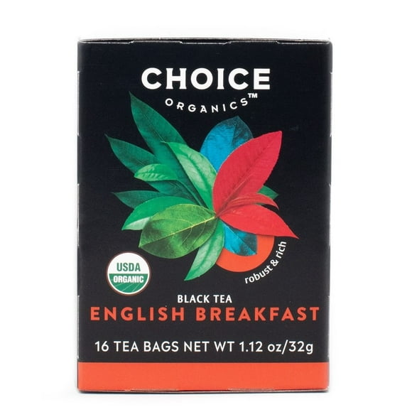 Choice Organic Teas - Thé Noir Biologique English Breakfast - 16 Sachets de Thé