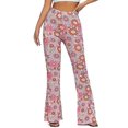 thumbnail image 3 of Women's Trousers Retro Flared Trousers Boho Flared Trousers For Carnival, 3 of 3