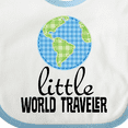 thumbnail image 4 of Inktastic Little World Traveler Boys or Girls Baby Bib, 4 of 4