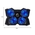 thumbnail image 3 of USB Powered Slim Flat Notebook Laptop Cooler Cooling Pad Radiator with LED Four Fans for 17inch Laptop black, 3 of 7