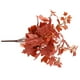 thumbnail image 3 of Hojas artificiales Tela de plantas Imitación de hojas Ramo Decoración de plantas de simulación para el hogar, Naranja sidaley HA8212-04B, 3 of 6