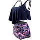 thumbnail image 5 of Trajes de baño de bikini sin espalda lindos de cintura alta para mujer Conjuntos de trajes de baño de dos piezas,M, 5 of 5