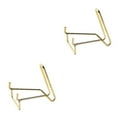 thumbnail image 4 of kurtrusly Contemporary Iron Ores Stone Display Stand Chic Rock Holder Base Home Office Decor Golden L 2Set, 4 of 6