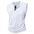 thumbnail image 4 of USNSM Tank Tops Men Big and Tall V Neck Sleeveless Muscle Summer Athletic Shirts for Men Lightweight Breathable Undershirt White XXXL, 4 of 5