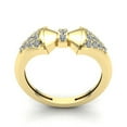 thumbnail image 3 of 0.33ct Round Brilliant Cut Ladies Bridal Bow Anniversary Wedding Band Solid 14K Rose, White or Yellow Gold IJ SI2, 3 of 3