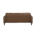 thumbnail image 4 of Lexicon Malcolm Faux leather Sofa in Chocolate, 4 of 5