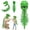 Green, variant on Dinosaur Skeleton Costume for Kids, 3D Plush Spinosaurus Skull Mask & Spine Tail for Halloween Cosplay Party Dress-Up Props