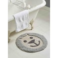 thumbnail image 2 of Chesapeake  Leonie Bath Mat (24"round) Dove Grey, 2 of 2